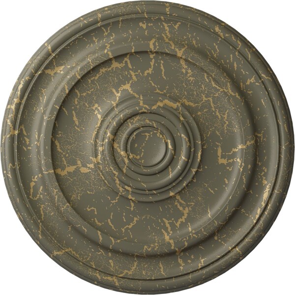Ekena Millwork Kepler Traditional Medallion (For Canopies up to 4 1/2"), 19 3/4"OD x 1 1/2"P, Witch Hazel Crackle CM20KPWHC - main